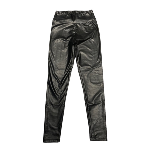 Streetwear Society - Women’s Faux Leather Leggings - Picture 6 of 9